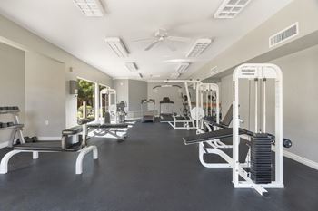 Fitness Center With New Equipment